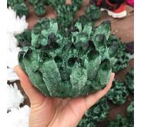 Green Ghost Phantom Quartz Crystal Cluster Wedding Decoration Aquarium Ornaments