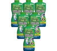 Green Gobbler Eliminador y limpiador líquido de drenaje de cabello, 6 en 1, seguro para inodoros, fregaderos, bañeras, duchas, tuberías y sistemas sépticos, sin olor, (paquete de 6)