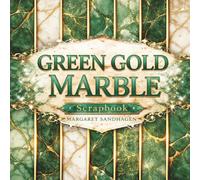 Green Gold Marble Scrapbook Paper Pack: Rich Green Marble Backgrounds with Gold Vein Details and Fluid Stone Texture, 20 Designs, 40 Pages, 8.5 x 8.5 Inch for Cards, Journals and DIY Crafts