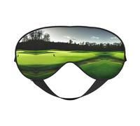 Green Golf Course - Máscara de dormir unisex de doble cara, ideal para dormir profundamente y cuidado de la piel