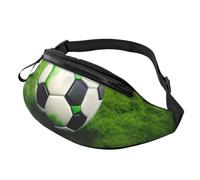 Green Grass - Riñonera unisex con estampado de fútbol, ligera, a la moda, para viajes y correr