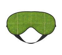 Green Grassland Soft Eye Mask. Unisex, cómodo y transpirable, adecuado para el descanso diario. Te ayuda a entrar rápidamente en un sueño profundo.