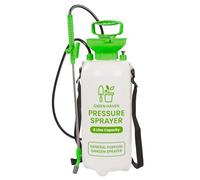 GREEN HAVEN Pulverizador de presión de acción de bomba de 8 litros, pulverizador de bomba con correa ajustable y de transporte, spray de alta presión para herbicidas, pesticidas, fungicidas y limpieza