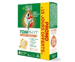 Green Health Toniphyt boost energia vitaminas efervescentes naranja 30 comprimidos + 15 gratis