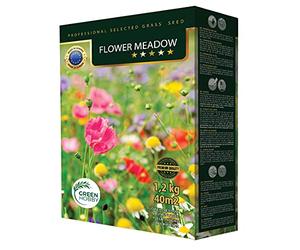 Green Hobby Semillas De Flores Silvestres Pradera De Flores Perennes 1,2 kg Flowering Mead