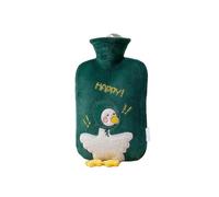 (green)Hot Water Bottle With Cover Classic Hot Water Bag For Neck, Shoulder Pain And Hand Feet Warmer, Menstrual Cramps, Hot Compress And Cold Therapy