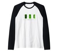 Green Hustle Harder Green Graphic Camiseta Manga Raglan
