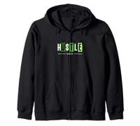 Green Hustle Harder Green Graphic Sudadera con Capucha