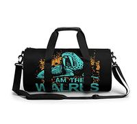 Green I Am The Walrus - Bolsa de gimnasio portátil para mujeres y hombres, bolsa de viaje para deportes, gimnasio, divertida bolsa de yoga