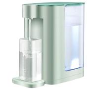 Green Instant Hot Water Dispenser, 2000W Caldera de calefacción rápida con 5 ajustes temporales, 3L Tank & Dual Output Spouts para café de té en casa, Tranje Operación de la contratop alternativa alte