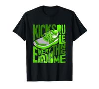Green Kicks Rule Everything Around Me Gráfico Verde Camiseta