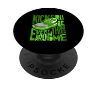 Green Kicks Rule Everything Around Me Gráfico Verde PopSockets PopGrip Adhesivo