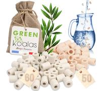 GREEN KOALAS X110 Cuentas de cerámica EM® Rosa X50 + Gris X60 Pack Purificador Natural Grifo de filtración Jarra de agua Fuente Botella Cafetera Hervidor de agua Bolas de filtro anti-calcificación clo