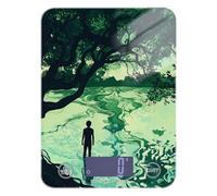 Green Lake Tree Art - Báscula de alimentos con pantalla LCD para uso doméstico de 11 libras/2 onzas, báscula de 5 kg/5 g con 4 unidades para hornear a dieta (pilas no incluidas)