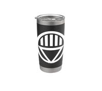 Green Lantern Black Lantern Logo Vaso térmico de acero inoxidable de doble pared