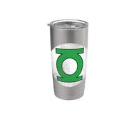 Green Lantern Circle Logo Distressed Vaso térmico de acero inoxidable de doble pared