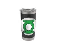 Green Lantern Circle Logo Distressed Vaso térmico de acero inoxidable de doble pared