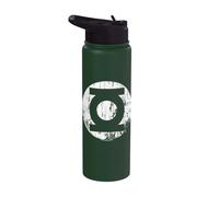 Green Lantern Distressed Lantern Logo Stainless Steel Insulated Water Bottle