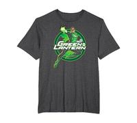 Green Lantern Glow Camiseta, Hombre Tallas Grandes, Jaspeado Oscuro, 2X Alto