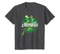 Green Lantern Glow Camiseta, Niños, Jaspeado Oscuro, 4 años