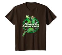 Green Lantern Glow Camiseta, Niños, Marrón, 2 años