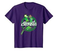 Green Lantern Glow Camiseta, Niños, Morado, 4 años
