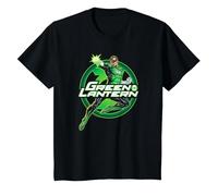 Green Lantern Glow Camiseta, Niños, Negro, 12 años