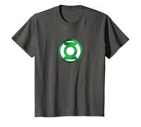 Green Lantern Green Chrome Logo Camiseta, Niños, Asfalto, 2 años