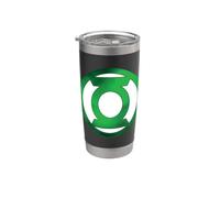 Green Lantern Green Chrome Logo Vaso térmico de acero inoxidable de doble pared