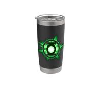 Green Lantern Green Glow Vaso térmico de acero inoxidable de doble pared