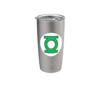 Green Lantern Green Lantern Logo Vaso térmico de acero inoxidable de doble pared
