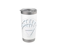 Green Lantern White Lantern Logo Vaso térmico de acero inoxidable de doble pared