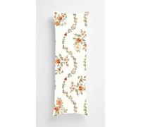 Green Leaves Body Pillow Case Cover 50x135cm, Long Backrest Cushion Pillow Protector with Zipper, Decorative Bedding Pillowcase, Soft Body Pillow Cover for Couch Bedroom Red Berries