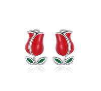 Green Leaves Stud Earrings For Women Wedding