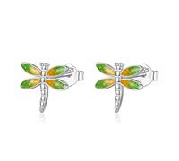 Green Leaves Stud Earrings For Women Wedding