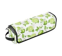 Green Lemon - Organizador 2 en 1 de herramientas para el cabello con alfombrilla extraíble resistente al calor, a prueba de polvo, bolsa alisadora de pelo de viaje para planchas planas, alisadores