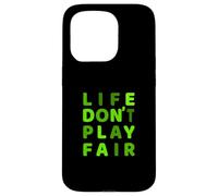Green Life Don't Play Fair Green Gráfico Carcasa para iPhone 15 Pro