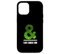 Green & Life Goes On Green Graphic Carcasa para iPhone 12/12 Pro