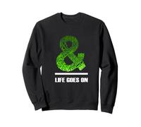 Green & Life Goes On Green Graphic Sudadera