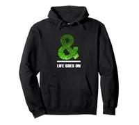 Green & Life Goes On Green Graphic Sudadera con Capucha