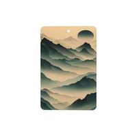 Green Lines - Ambientadores de coche con formas de montaña, 4 unidades, tarjetas perfumadas colgantes, tarjetas perfumadas para coche, tabletas de aromaterapia