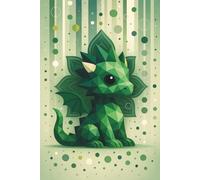 Green Lotus Dragon || Lined Notebook, 6x9, 120 Pages: Ideal for journaling, list-making, or sketching your next big idea - this spirited companion is here to brighten your desk and your day.