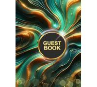 Green Marble with Gold Glitter: A luxurious guest book for special occasions, perfect for events that require a luxurious first impression, such as ... Size: 8.25" x 11" Space for 4 guests per page
