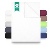 GREEN MARK Textilien Classic Sábanas | Sábana | Housetowel 100% algodón sin elástico en Muchos tamaños y Colores Tamaño: 240x275 cm, Blanco