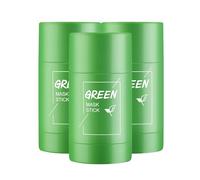 Green Mask Clay Stick,Green Tea Purifying Clay Stick Mask - Eliminación efectiva de puntos negros, contiene extracto de té verde - Limpiador de poros Hidratante Control de aceite (3)