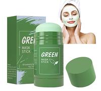 Green Mask Stick, Mascarilla de Limpieza Profunda,Mascarilla de Arcilla De Limpieza Profunda Poros y Espinillas, Mascarilla Limpiadora Facial,Mascarilla en Barra Sólida,Ajuste del Equilibrio de Grasa