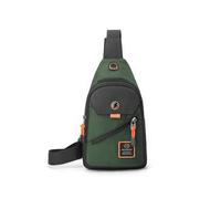 (Green) Men's Chest Bag 2025 New Casual Fashion Shoulder Bag Male Hand Crossbody Cycling Backpack