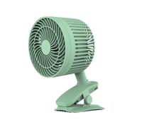 (Green)Mini Desktop Clip Fan 3-speed Mute With Strong Wind Rotating For Home Bedroom
