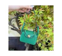 (Green)Mini Lindy Cartera Accesorio para Estuche Soporte con Paquete de Uso Versátil Llavero Colgante