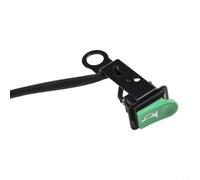 Green Momentary Switch 10mm Hole ABS Plastic | Momentary action, off-on reset, green color, 10mm hole, ABS plastic body, easy push release